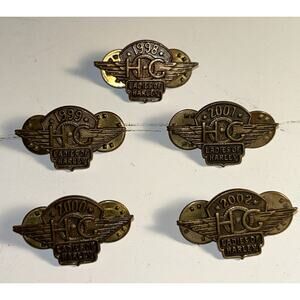 Harley Owners Group Ladies of Harley Pin Set 1998 through 2002